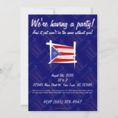 Flag Puerto Rico Brush Kaart (Achterkant)