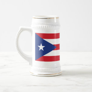 Flag Puerto Rico Plain Bierpul