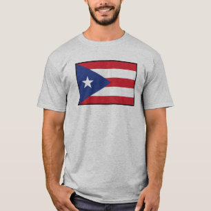 Flag Puerto Rico Plain T-shirt