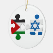 Flag Puzzle Ornament Israël en Palestine Conflict (Links)