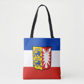 Flag Schleswig-Holstein Canvas tas (Voorkant)