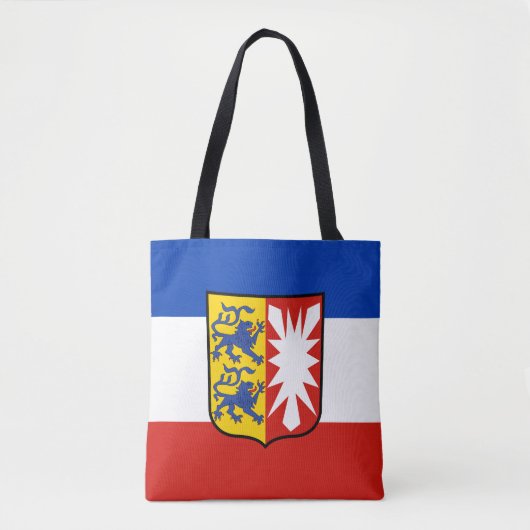 Flag Schleswig-Holstein Canvas tas (Voorkant)