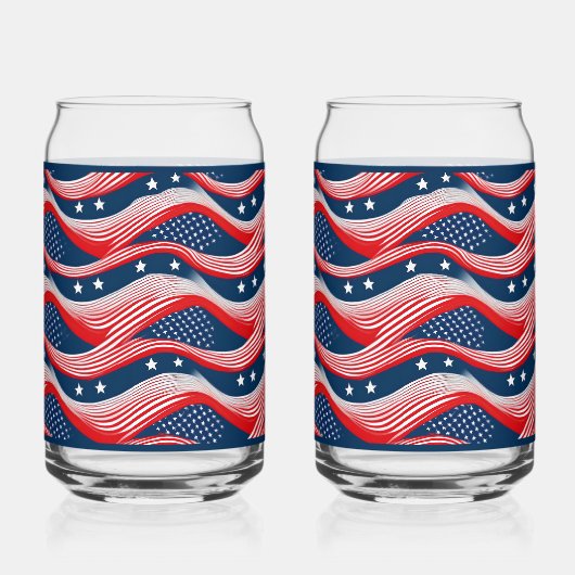 Flag Soda Glass Blikvorm Glas (Voorkant)