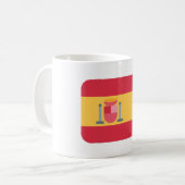 Flag spain Twitter emoji Koffiemok (Voorkant links)