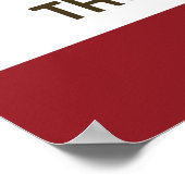 Flag Truckee Californië Poster (Hoek)