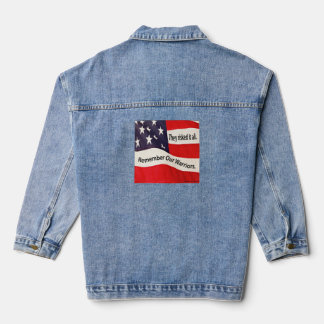 Flag Warriors Denim Jas Jacket