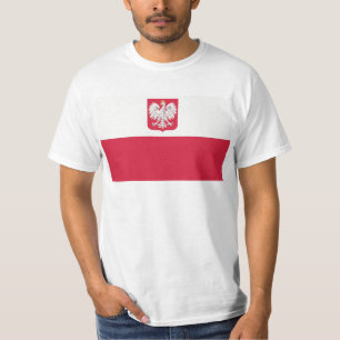 Flaga Polski z godłem - vlag van Polen T-shirt