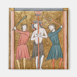 Flagellation uit 'Psautier a l'Usage de Paris' Magneet