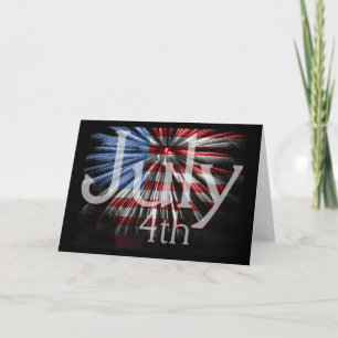 FlagFireworks 4 Juli Kaart