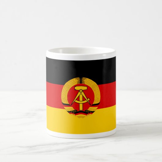 Flagge der DDR - vlag van de DDR (Oost-Duitsland) Koffiemok (Center)