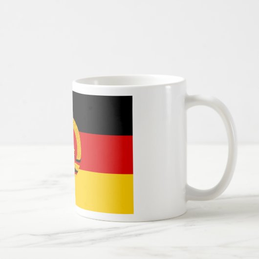 Flagge der DDR - vlag van de DDR (Oost-Duitsland) Koffiemok (Rechts)