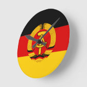 Flagge der DDR - vlag van de DDR (Oost-Duitsland) Ronde Klok (Hoek)