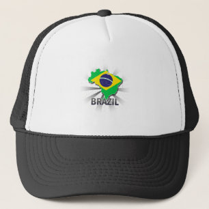 Flagkaart 2.0 voor Brazilië Trucker Pet
