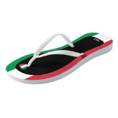 Flagkleurentriotticum in Italië Teenslippers (Schuin)