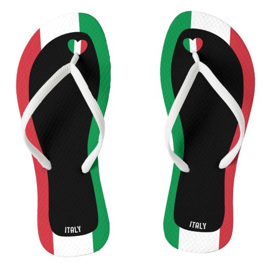 Flagkleurentriotticum in Italië Teenslippers (Voetbed)