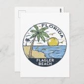 Flagler Beach Florida Briefkaart (Voorkant / Achterkant)