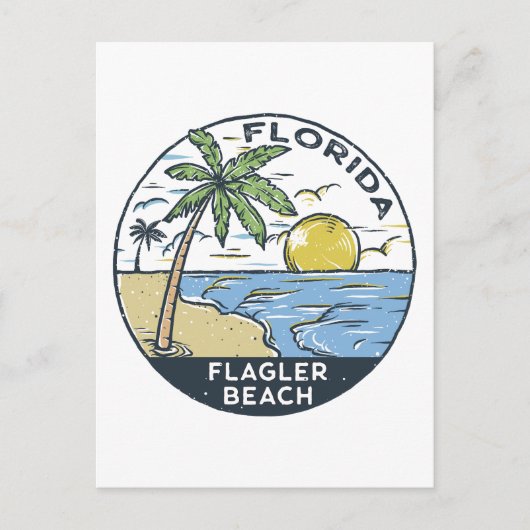 Flagler Beach Florida Briefkaart (Voorkant)