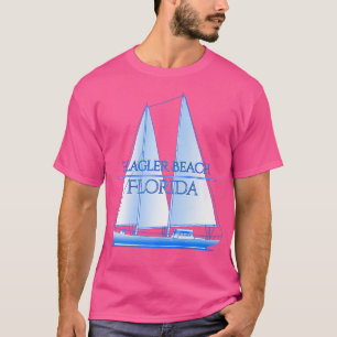 Flagler Beach Florida Coastal Nautical Sailing Sai T-shirt