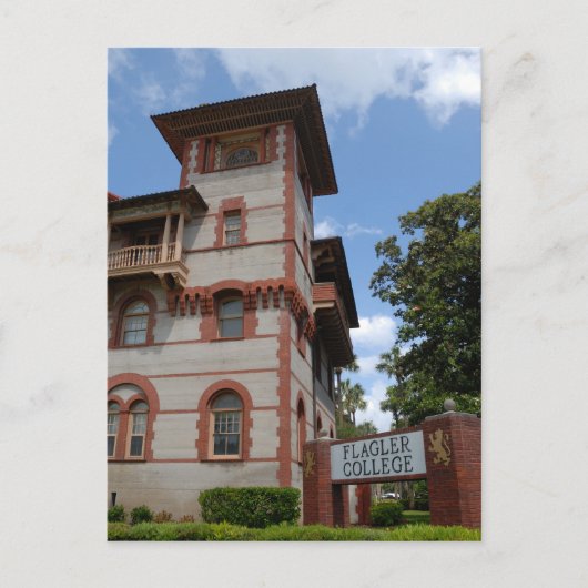 Flagler College St. Augustine, Florida Feestdagenkaart (Voorkant)