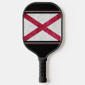 Flagmonogram van de staat Metallic Alabama Pickleball Paddle (Voorkant)