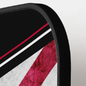 Flagmonogram van de staat Metallic Alabama Pickleball Paddle (Links Detail)