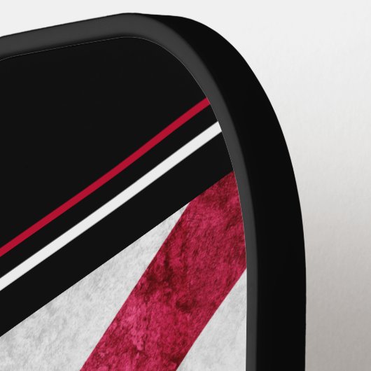 Flagmonogram van de staat Metallic Alabama Pickleball Paddle (Links Detail)