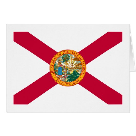 Flagontwerp van de staat Florida (Voorkant Horizontaal)