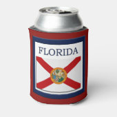 Flagontwerp van de staat Florida Blikjeskoeler (Blikje Achterkant)