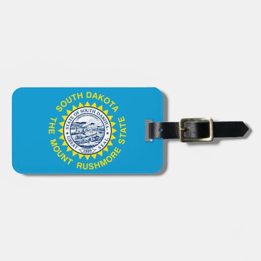 Flagontwerp voor de staat South Dakota Bagagelabel (Voorkant horizontaal)
