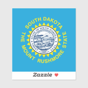 Flagontwerp voor de staat South Dakota Sticker