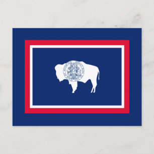 Flagontwerp Wyoming State Briefkaart