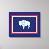 Flagontwerp Wyoming State Canvas Afdruk (Voorkant)
