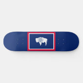 Flagontwerp Wyoming State Skateboard (Horizontaal)