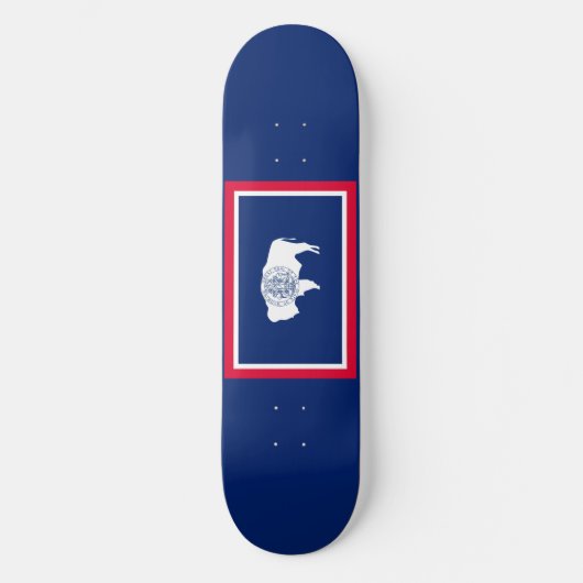 Flagontwerp Wyoming State Skateboard (Voorkant)