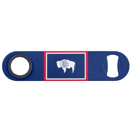 Flagontwerp Wyoming State Speed Flessenopener (Voorkant (Horizontaal))