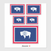Flagontwerp Wyoming State Sticker (Vel)