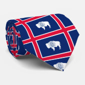 Flagontwerp Wyoming State Stropdas (Opgerold)