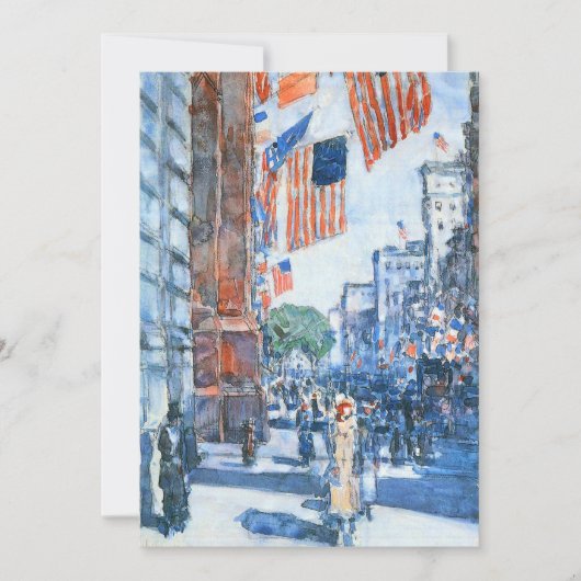 Flags 5e avenue van Childe Hassam,  Kunst (Voorkant)
