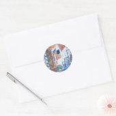 Flags 5e avenue van Childe Hassam, Kunst Ronde Sticker (Envelop)