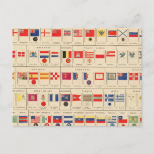 Flags, Badges Briefkaart
