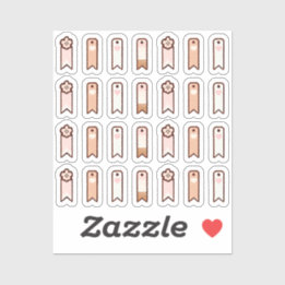 Flags for soft kawaii planner sticker