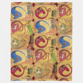 Flags/Honden, Deers, Falcons, Eenden Fleece Deken (Voorkant)