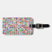 Flags of the World Travel Design Bagagelabel (Voorkant horizontaal)