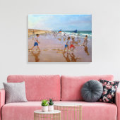 Flags & reflecties Montalivet Canvas Afdruk (Insitu (Woonkamer))