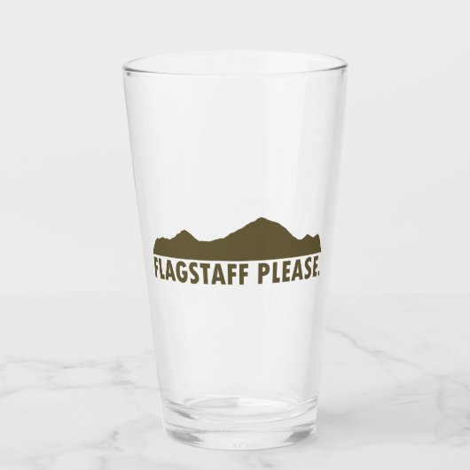 Flagstaff Arizona alsjeblieft Glas (Voorkant)