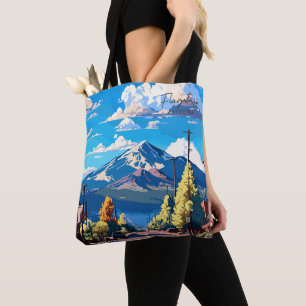 Flagstaff Arizona Kunst Reizen Illustratie Draagtas