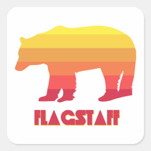 Flagstaff Arizona Rainbow Beer Vierkante Sticker