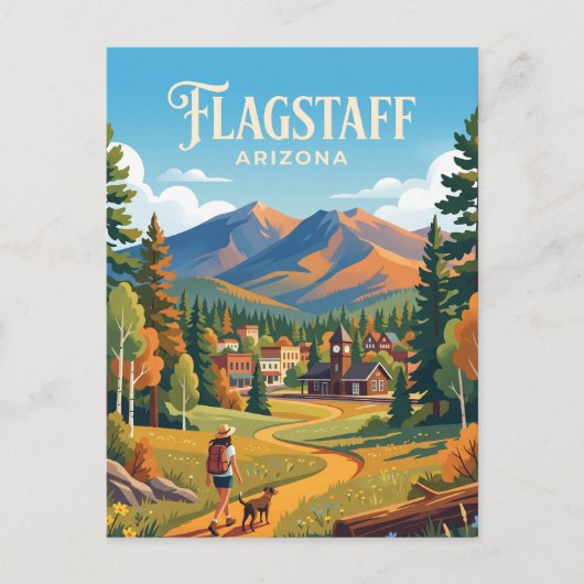 Flagstaff USA Briefkaart (Voorkant)