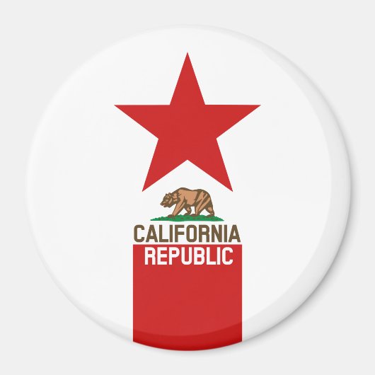 Flagster van de REPUBLIEK KLIFORNIË Magneet (Voorkant)