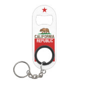 Flagster van de REPUBLIEK KLIFORNIË Mini Flessenopener (Voorkant)